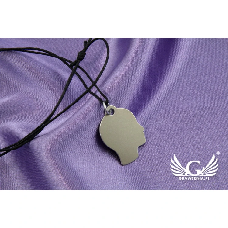 Thinker Necklace - with any engraving - NSZ001