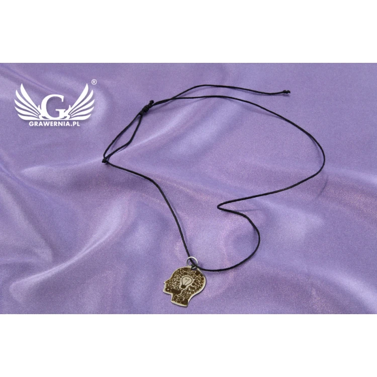 Thinker Necklace - with any engraving - NSZ001