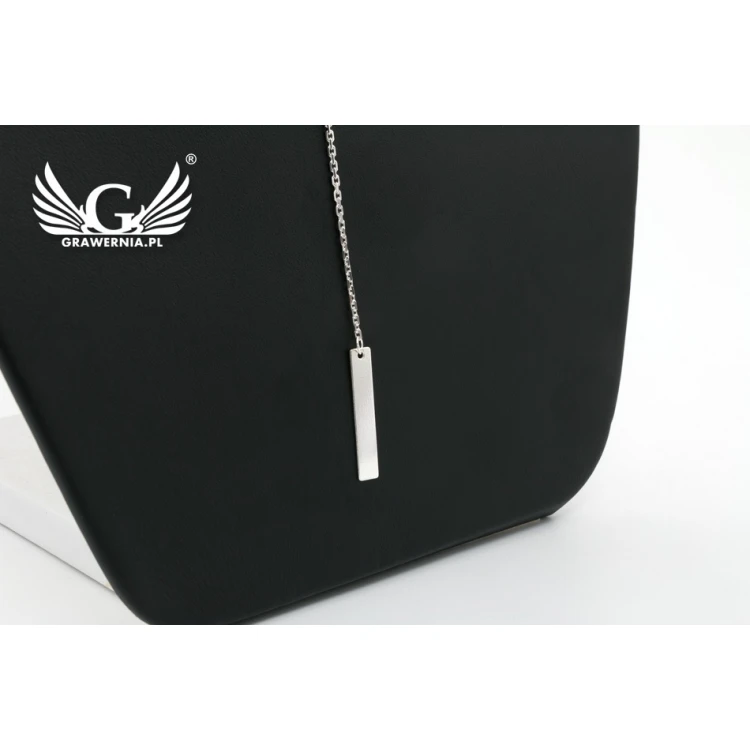 Infinity Necklace with Custom Engraving - Silver - SRB035