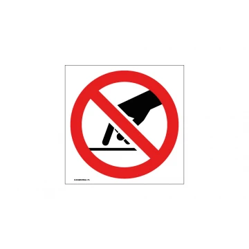 Do not touch - size 150x150mm - PVC - UV color print - BHP047
