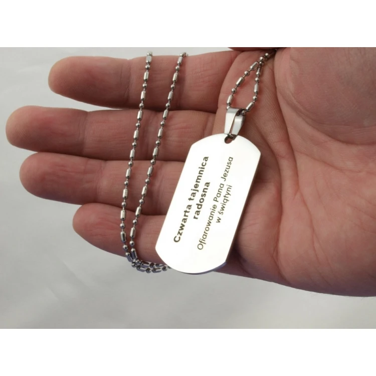 LARGE DOG TAG - metal with any engraving