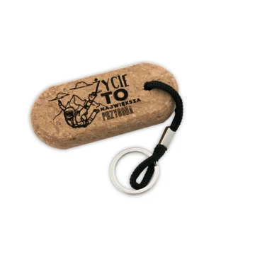 Cork Keychain - Swim with any engraving - BP138