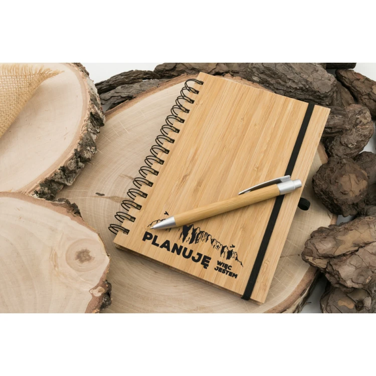Eco A5 Notebook with Pen - Benin - 70 Pages with UV Print - NOT012