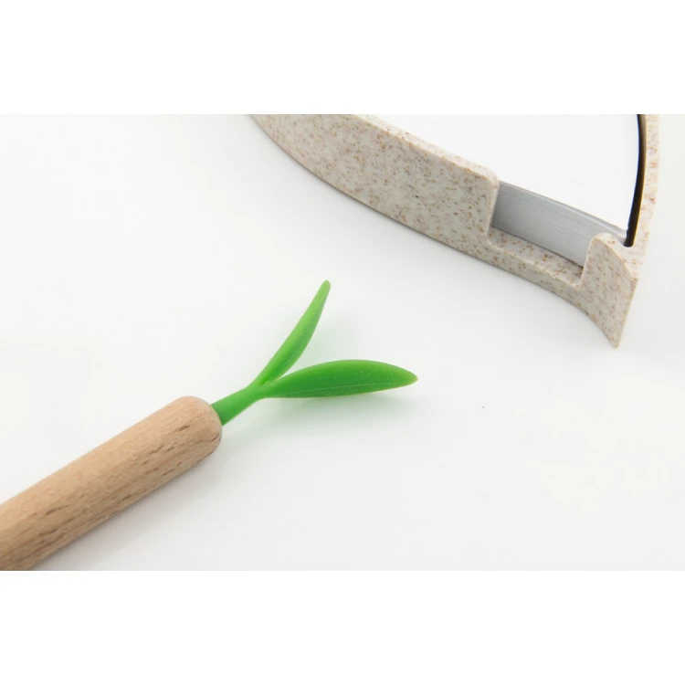 Desk notepad with wooden pen and your engraving - NOT013