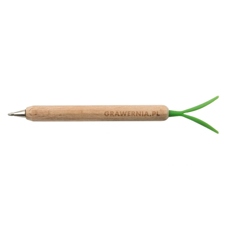 Desk notepad with wooden pen and your engraving - NOT013