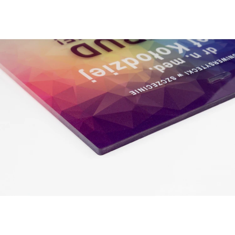 Modern Acrylic Diploma for Doctor - Colorful UV Print - DUV054