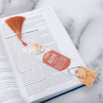 New Day, New Chapter - Motivational Book Bookmark - ZAK006