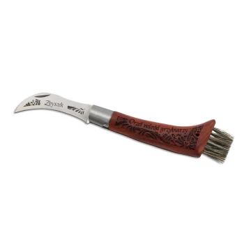 Mushroom Knife with Brush - Eagle Among Mushroom Pickers - BP130