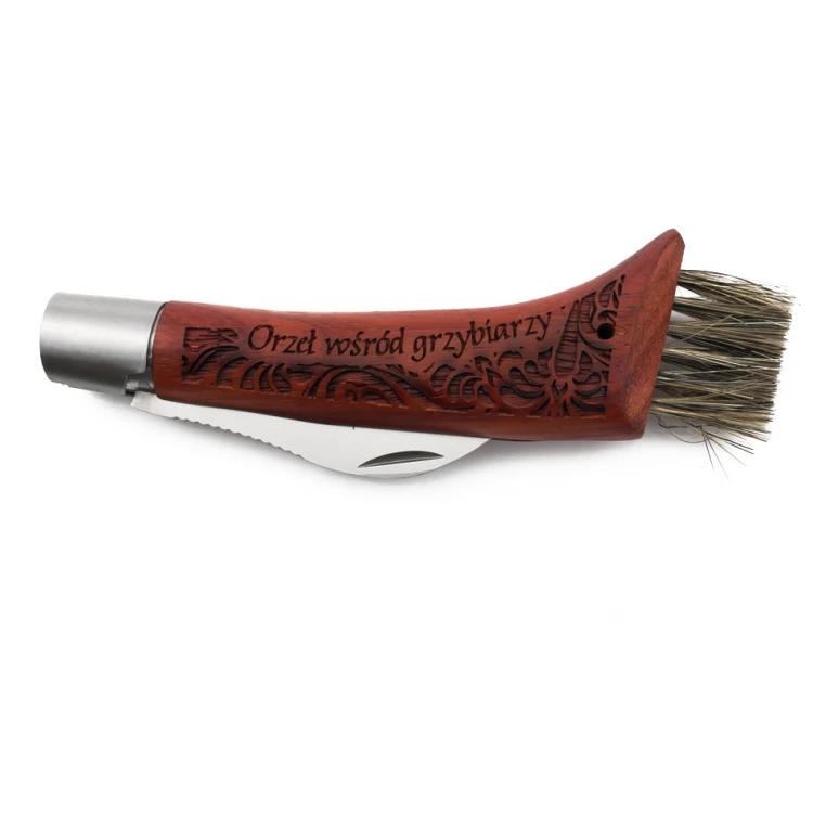 Mushroom Knife with Brush - Eagle Among Mushroom Pickers - BP130