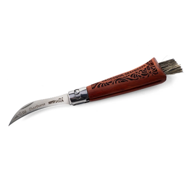 Mushroom Knife with Brush - Eagle Among Mushroom Pickers - BP130