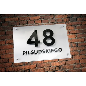 Building Number - Legible Raised Letters - Size 600x400mm - SPD019
