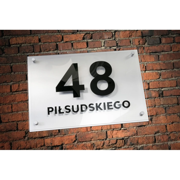 Building Number - Legible Raised Letters - Size 600x400mm - SPD019