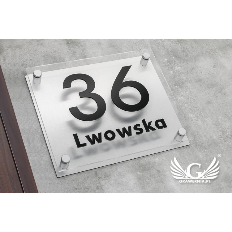 House Number - Legible Raised Letters - Size 300x250mm - SPD017