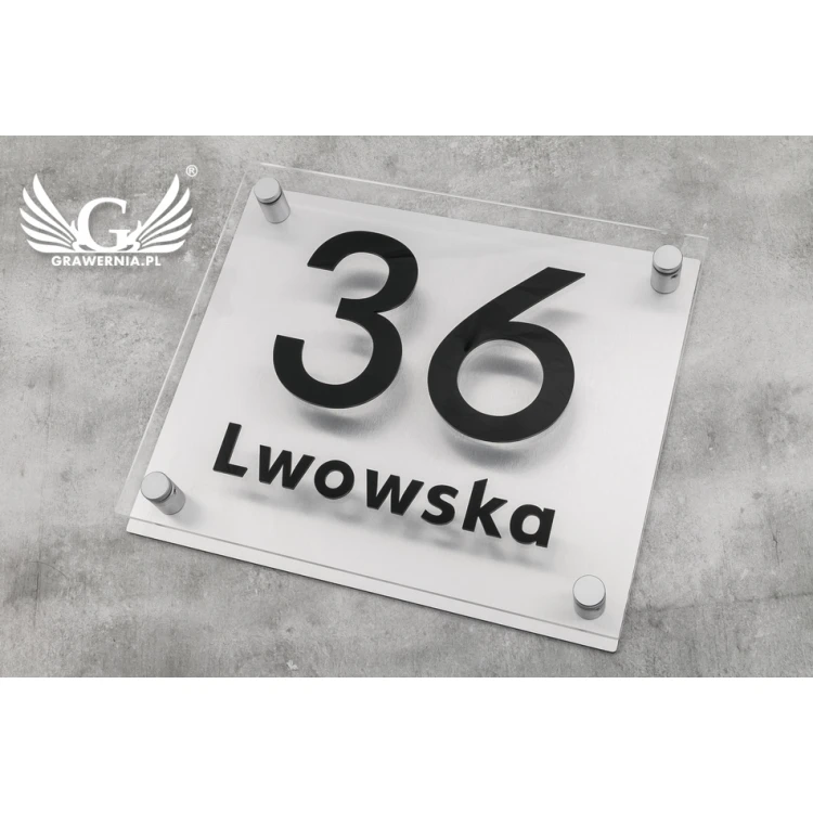 House Number - Legible Raised Letters - Size 300x250mm - SPD017