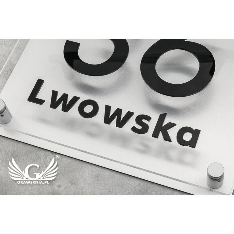 House Number - Legible Raised Letters - Size 300x250mm - SPD017
