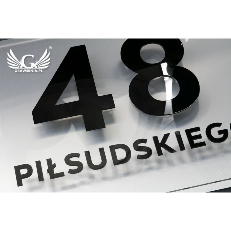 Building Number - Legible Raised Letters - Size 600x400mm - SPD019