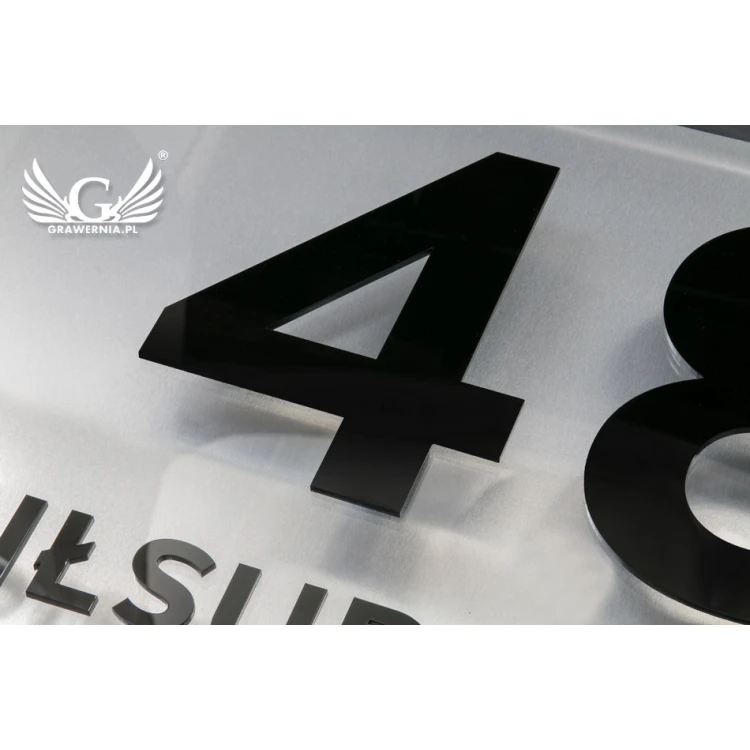 Building Number - Legible Raised Letters - Size 600x400mm - SPD019