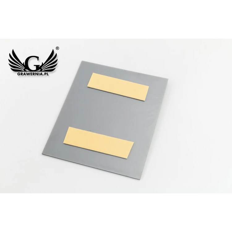 Door Numbering - Matte Black with Silver Matte Engraving - ND027 - Size 100x120mm