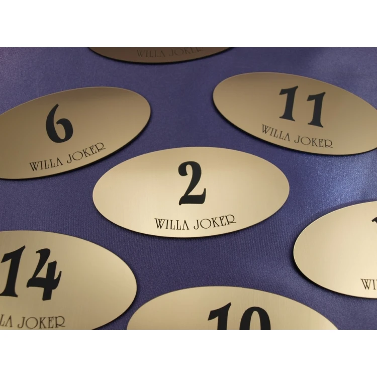 Door Numbering - ELIPSA - ND001- size 100x50mm