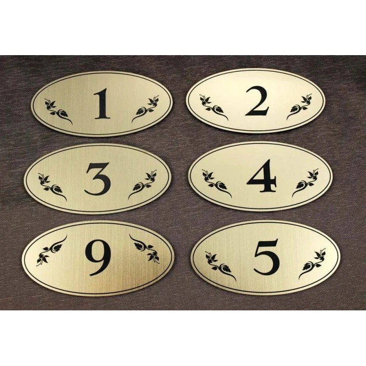 Door Numbering - ELIPSA - ND001- size 100x50mm