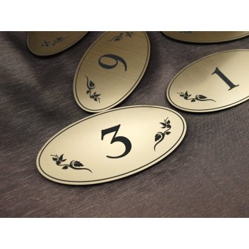 Door Numbering - ELIPSA - ND001- size 100x50mm