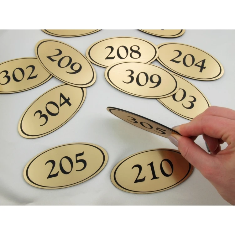 Door Numbering - ELIPSA - ND001- size 100x50mm