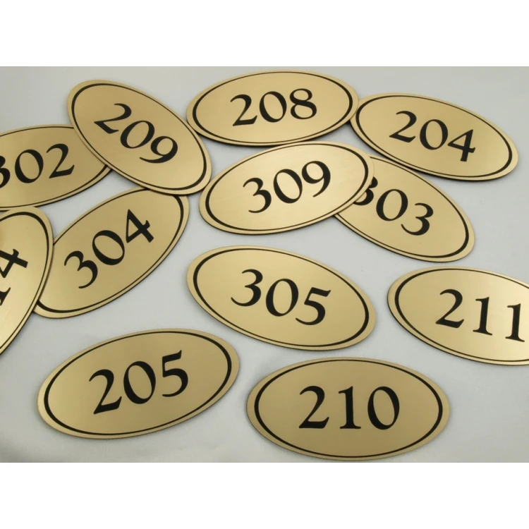 Door Numbering - ELIPSA - ND001- size 100x50mm