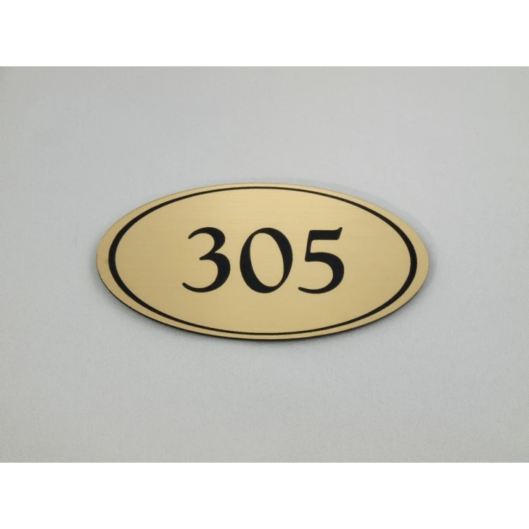 Door Numbering - ELIPSA - ND001- size 100x50mm