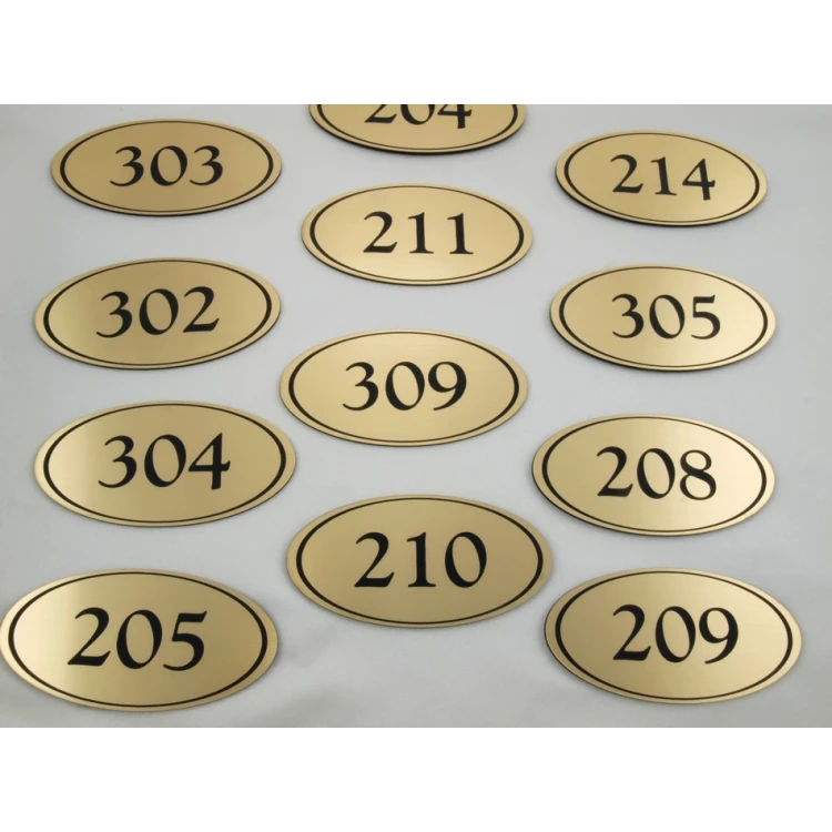 Door Numbering - ELIPSA - ND001- size 100x50mm