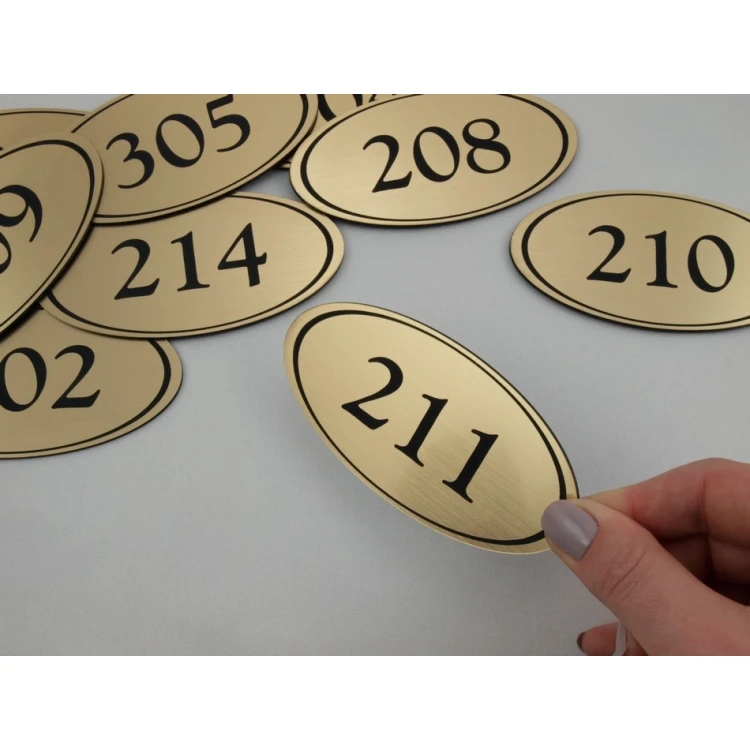Door Numbering - ELIPSA - ND001- size 100x50mm