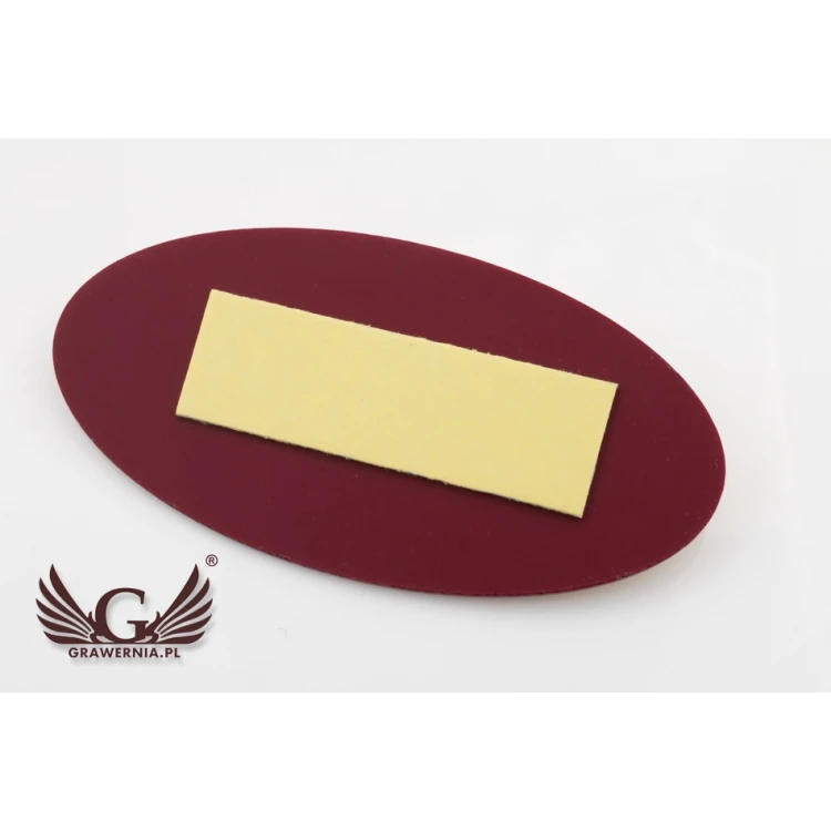 Door Numbering - ELIPSA - Gold with Colorful Engraving - ND020 - Size 100x50mm
