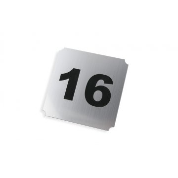 Door Numbering - Gold or Silver Laminate - Size 120x120mm - ND029