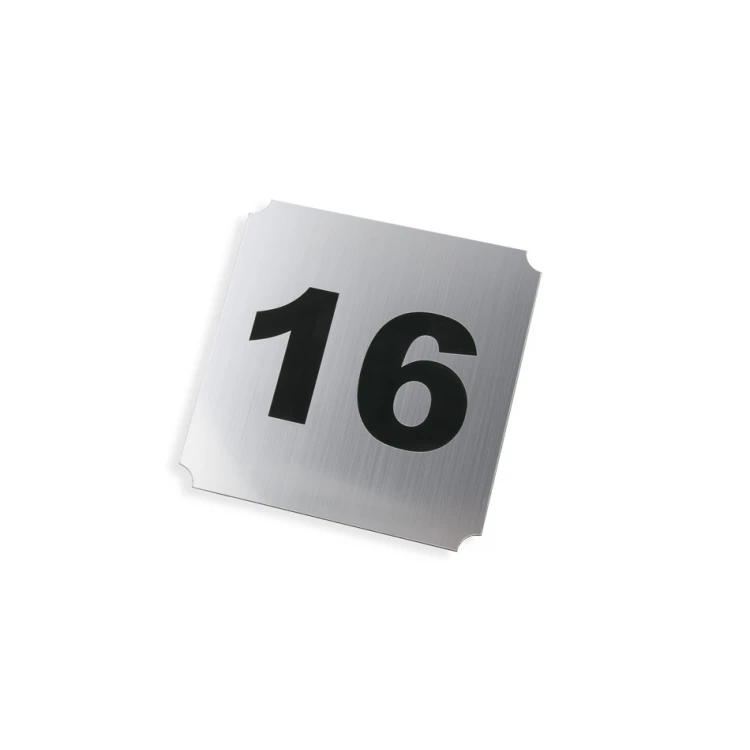 Door Numbering - Gold or Silver Laminate - Size 120x120mm - ND029