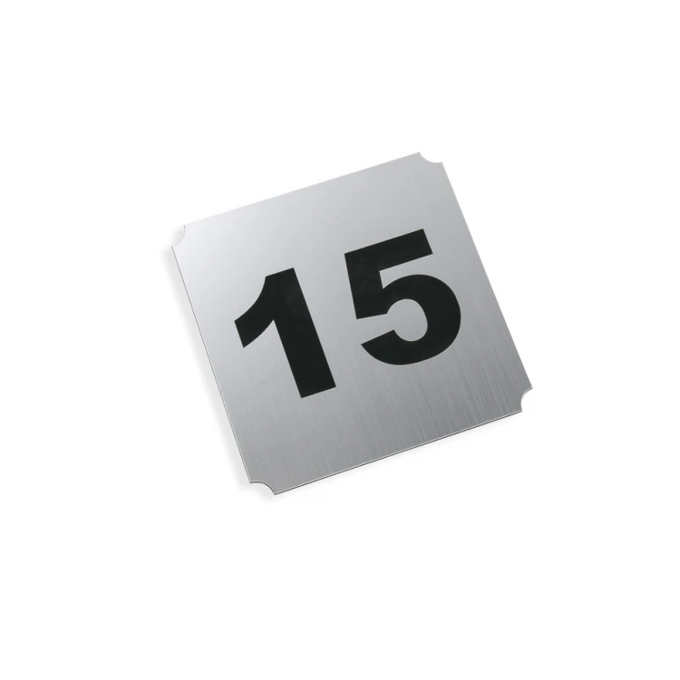 Door Numbering - Gold or Silver Laminate - Size 120x120mm - ND029