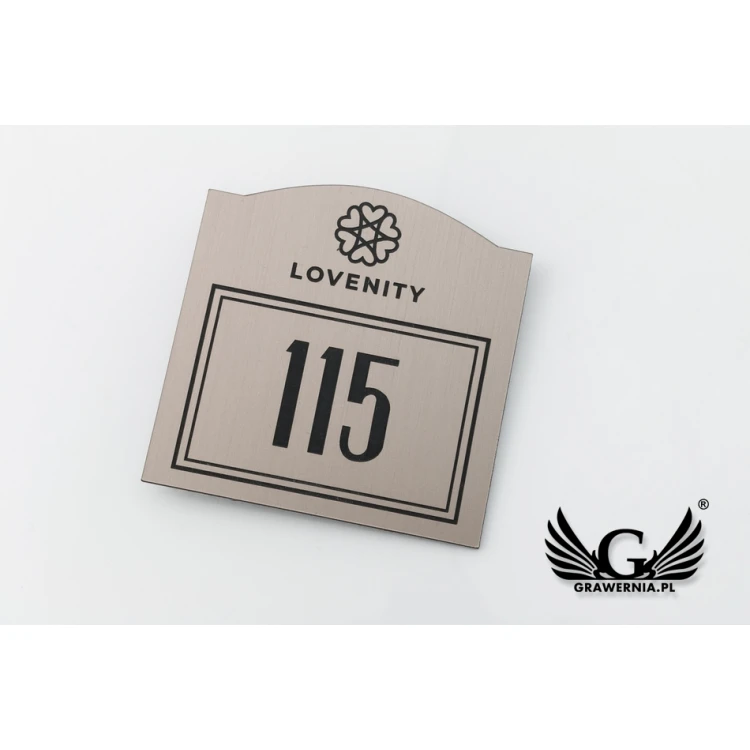 Door Numbering - Copper or Caffe Latte - ND022 - Size 70x70mm