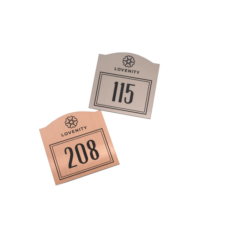Door Numbering - Copper or Caffe Latte - ND022 - Size 70x70mm