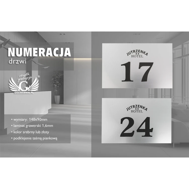 Door Numbering - ND003 - size 140x90mm