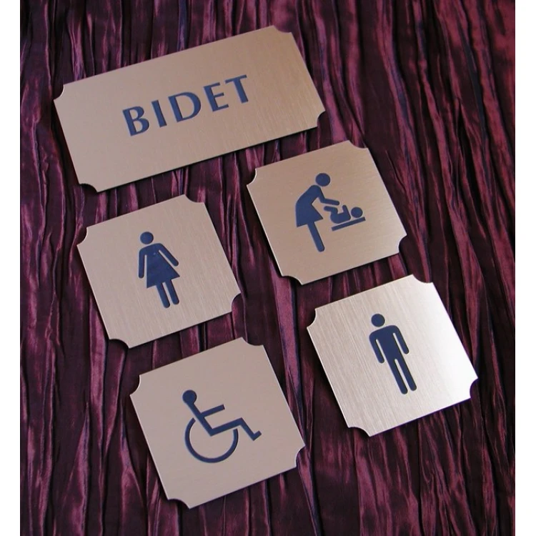 Door Numbering - Gold - ND005 - size 50x50mm