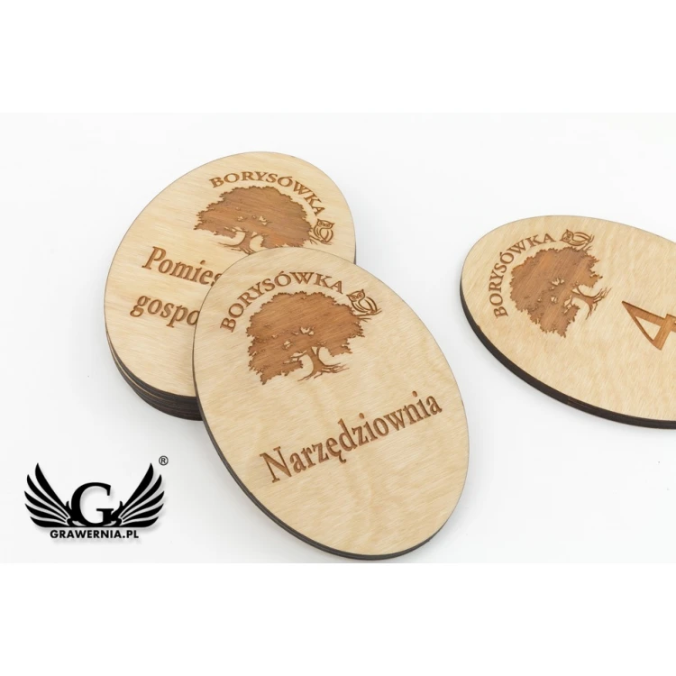 Wooden Door Plaques - ND009 - size 130x95mm