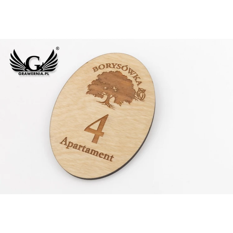 Wooden Door Plaques - ND009 - size 130x95mm