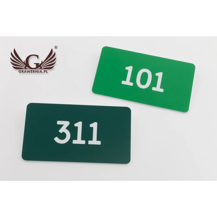 Multicolor Door Numbering - dimensions: 90x50mm - ND024