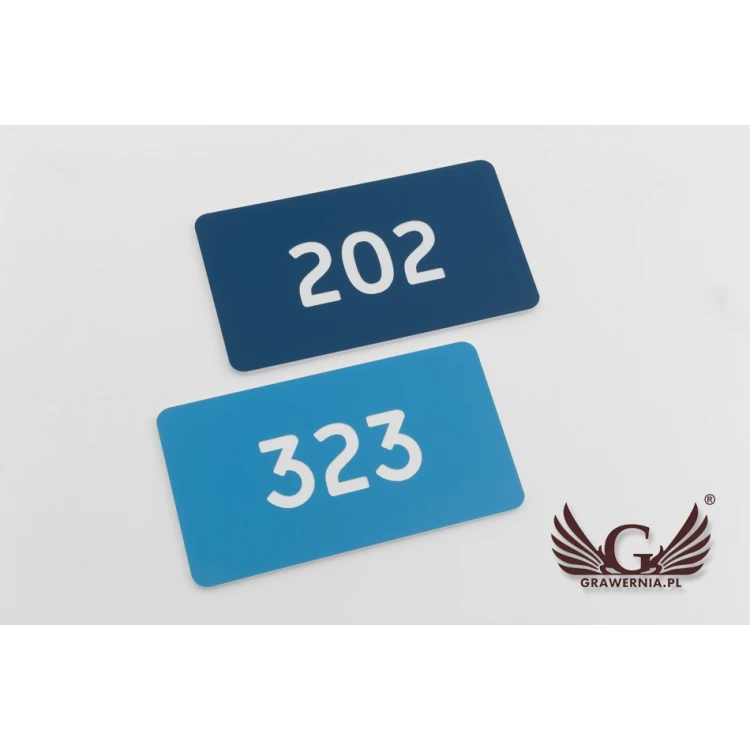 Multicolor Door Numbering - dimensions: 90x50mm - ND024