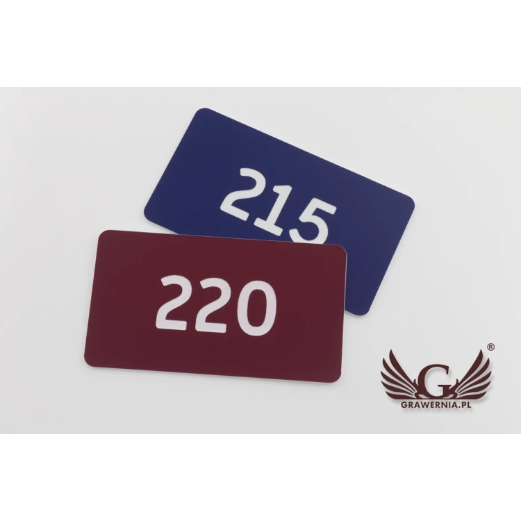 Multicolor Door Numbering - dimensions: 90x50mm - ND024