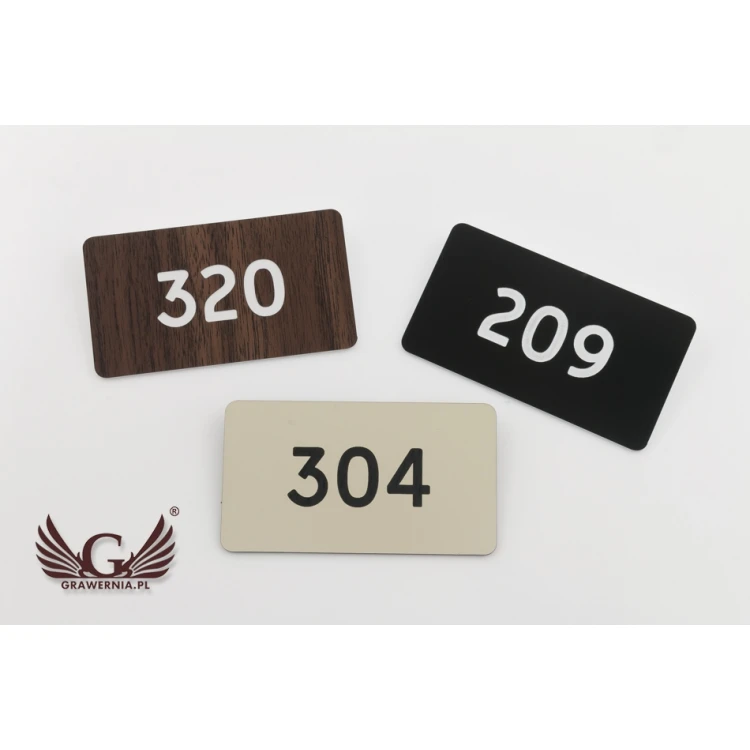 Multicolor Door Numbering - dimensions: 90x50mm - ND024