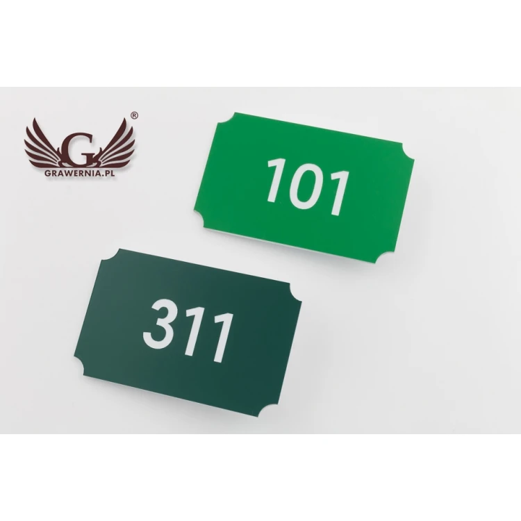 Multicolor Door Numbering - dimensions: 80x50mm - ND025