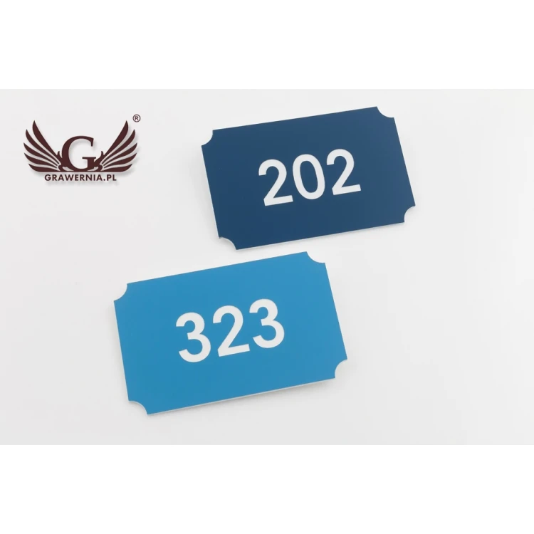 Multicolor Door Numbering - dimensions: 80x50mm - ND025