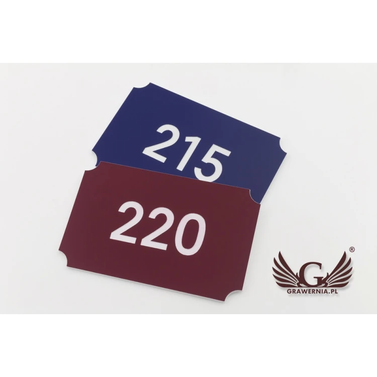 Multicolor Door Numbering - dimensions: 80x50mm - ND025