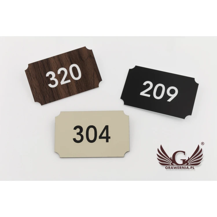 Multicolor Door Numbering - dimensions: 80x50mm - ND025