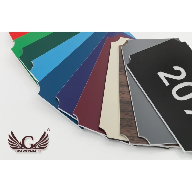 Multicolor Door Numbering - dimensions: 80x50mm - ND025