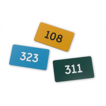 Multicolor Door Numbering - dimensions: 90x50mm - ND024